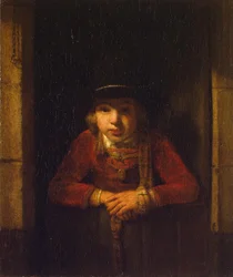 Pojke som tittar genom fönstret, cirka 1647