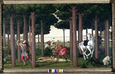 Från Boccaccios Decameron; Berättelser om Nastagio degli Onesti (andra avsnittet)