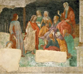 En ung man introduceras för de sju fria konsterna, 1484-1486