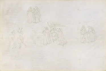 Illustration till den gudomliga komedin av Dante Alighieri Purgatorio 17, 1480-1490