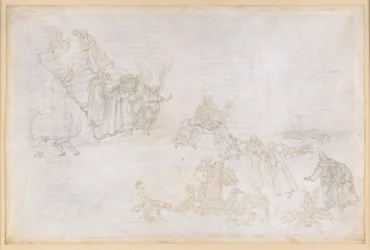 La Divina Commedia, Purgatorio XII. Purgatoriets första ring: Bilder av straffet för högmod; Ängeln framför trappan till den andra ringen