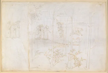 La Divina Commedia, Purgatorio XXVIII. Det jordiska paradiset: Dante och Matelda vid floden Lethe