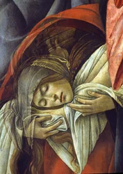 Klagan över den döde Kristus, detalj av Maria Magdalena, 1490-1500, detalj av 44244
