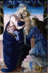 Madonna och barn med en ängel