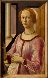 Porträtt av Smeralda Bandinelli, ca 1475
