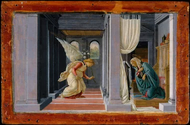 Bebådelsen, ca. 1485-92.