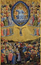 The Last Judgment Winged Altar, Central Panel, tidigt 1400-tal