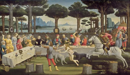 Berättelsen om Nastagio degli Onesti, panel 3