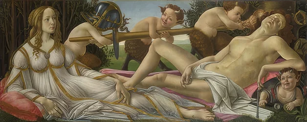 Venus och Mars. Omkring 1485