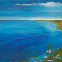 Cattails, 2022 (akryl på duk)