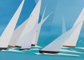 Regatta, 2016 (akryl på duk)