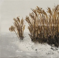 Winter by the Sea, 2023 (akryl på duk)