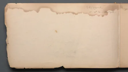 Skissbok, sid 03: S.R. Gifford 15 10th Street New York, 1859.