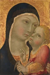 Madonna och barn, omkring 1450.