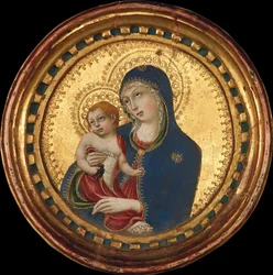 Madonna och barn, mitten av 1400-talet.