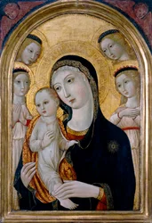 Madonna och barn med änglar, ca 1480