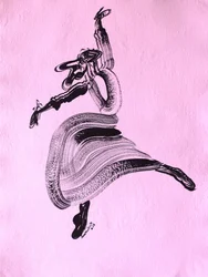 Abstrakt dansflöde