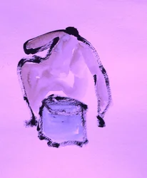 Abstrakt lavendelform