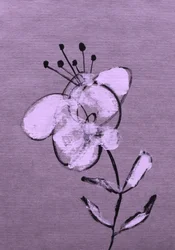 Abstrakt lila blomning