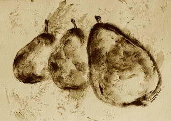 Päron i sepia