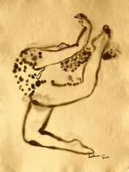 Prickig abstrakt figur