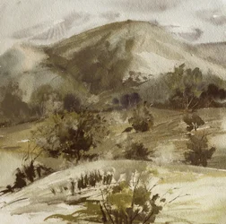 Fridfulla landsbygdsbackar