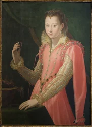 Porträtt av en ung kvinna som Portia Catonis