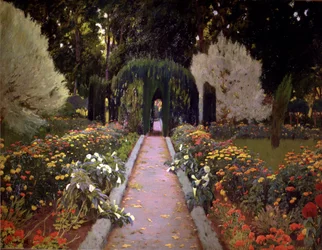 Aranjuez trädgårdar (Trädgården) 1907, målning
