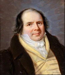 Porträtt av en korpulent man från Genesis Bourgeoisie Målning av Santo Panario (1786-1871) Genes, Gallery of Modern Art