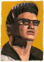 Roy Orbison, 2008 (olja på papper)
