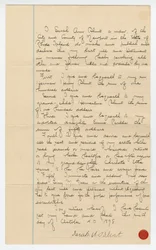 Sarah Ann Blunt Crozleys sista testamente, oktober 1898.