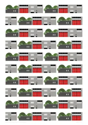 Fire Station Repeat Print, 2014 (grafiskt giclee-tryck)