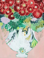 Vackert blomstervas