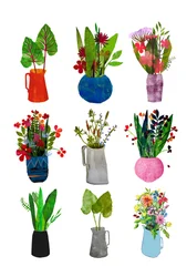 Vaser och kannor 2021 (bläck på papper)
