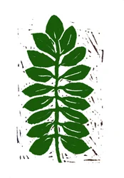 Leaf, 2019 (linosnitt)