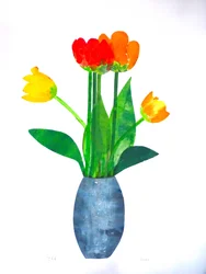 Tulips 2 ,2021 (bläck på papper)