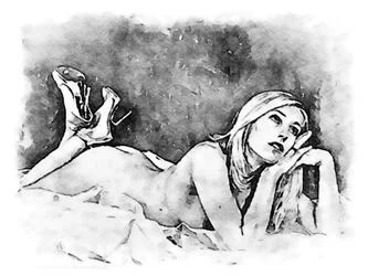 Drömmande kvinna