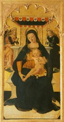 Madonna och Child Enthroned