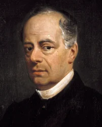 Risorgimento: "" Porträtt av Carlo Poerio (1803-1867), italiensk patriot "" Detalj. Målning av Francesco Saverio Altamura (1822-1897) Neapel, San Martinos nationalmuseum