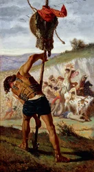 Studie för Marios triumf, av Francesco Saverio Altamura (1822-1897), olja på duk, 234x352 cm