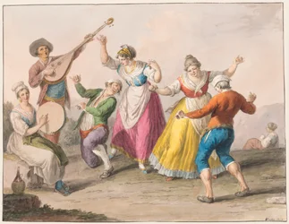 Vattenfärg; Tarantella dansare