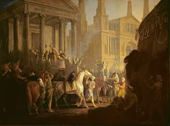 Valet av Darius (olja på duk)