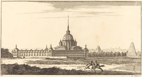 Landskap med kloster