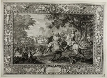 Den spanska arméns nederlag vid kanalen i Brygge av kung Ludvig XIV:s trupper 1667