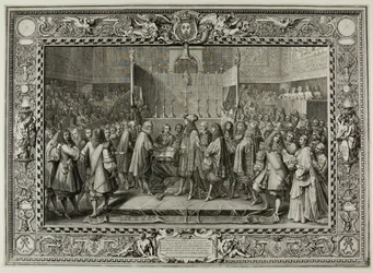 Förnyelse av alliansen mellan fransmännen och schweizarna 1663