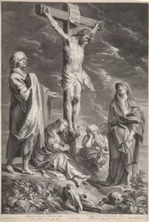 Kristus på korset, med Maria och Johannes