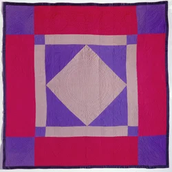 Amish Quilt, sent 1800-tal-tidigt 1900-tal (ull, bomull och quiltning)