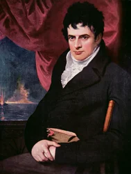 Robert Fulton (1765-1815) (olja på duk)