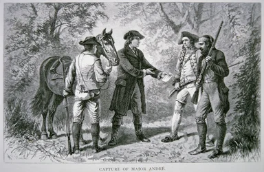 Fångandet av major John Andre (litho)
