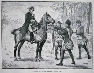 Fångandet av major John Andre (litho)